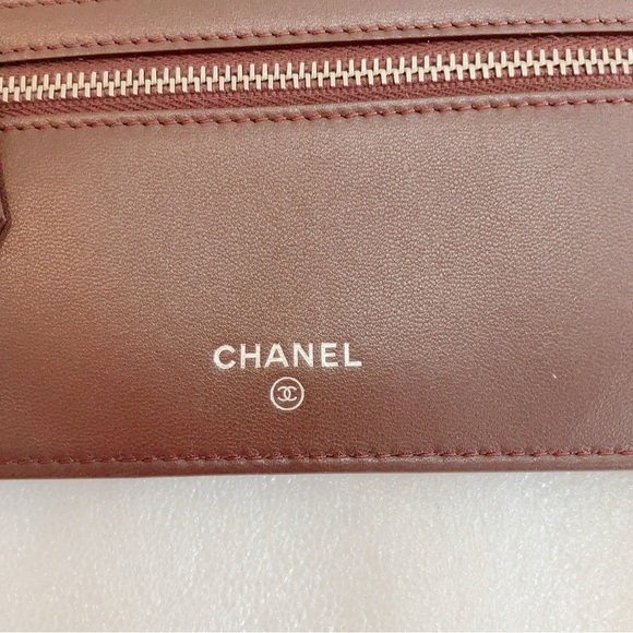 ❤️Beautiful 💎 Authentic Chanel Classic Black Lambskin 2 Set Pouch Long Wallet - Picture 2 of 16